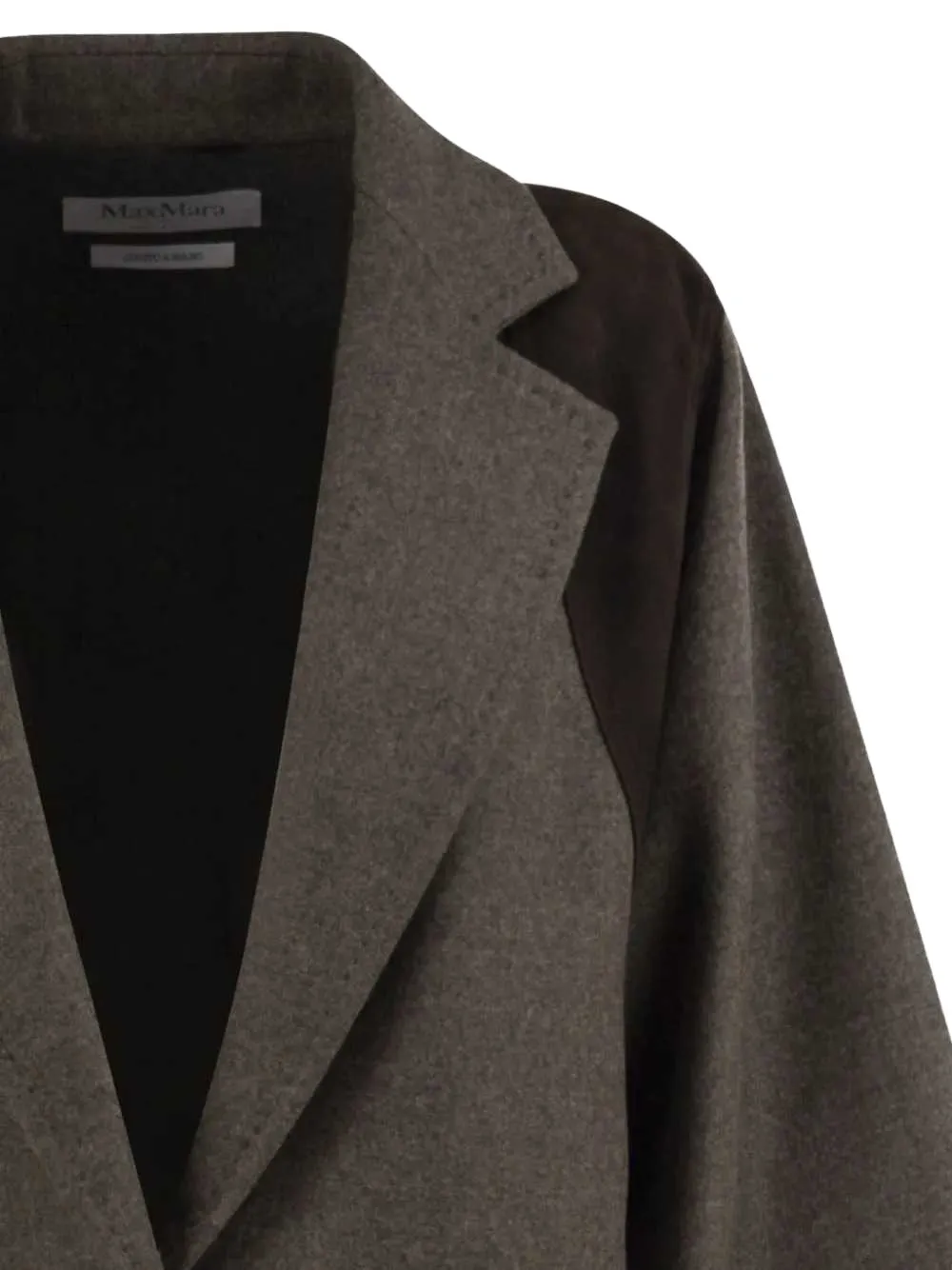 TOM FORD contrast-panel single-breasted blazer Grijs