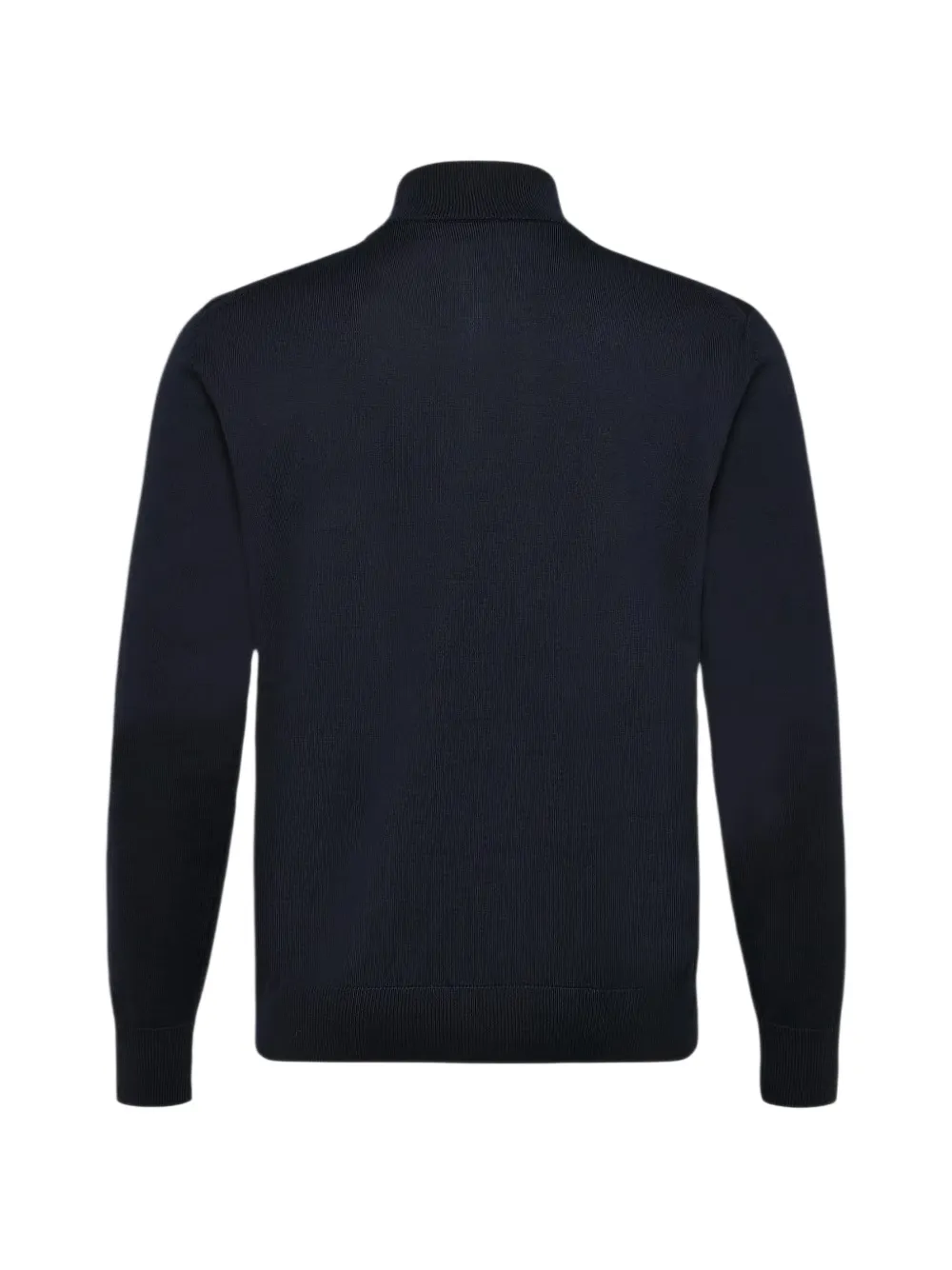 BOSS quarter-zip sweater Blauw