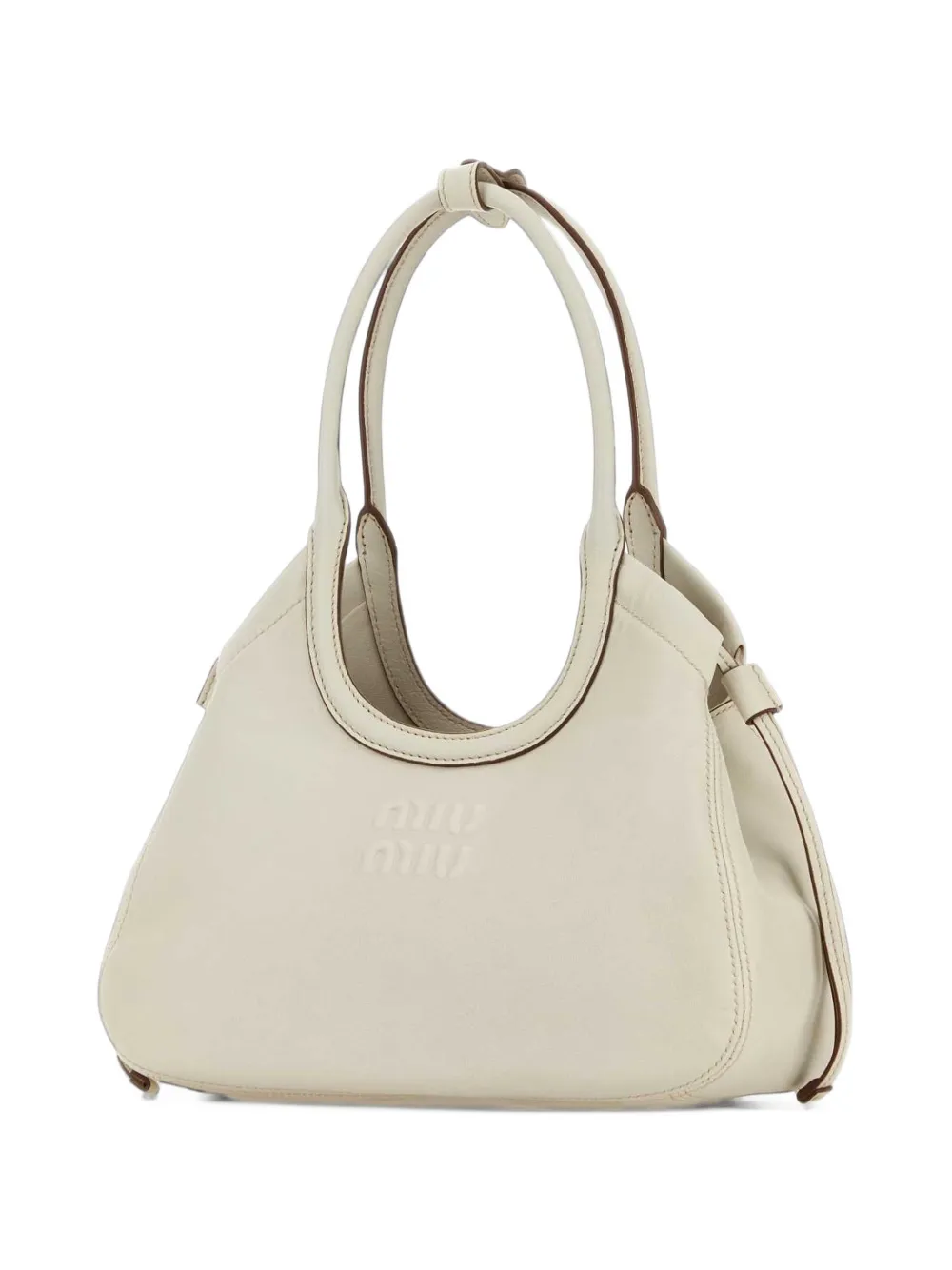 Miu Miu Ivy nappa leather shoulder bag - Toni neutri
