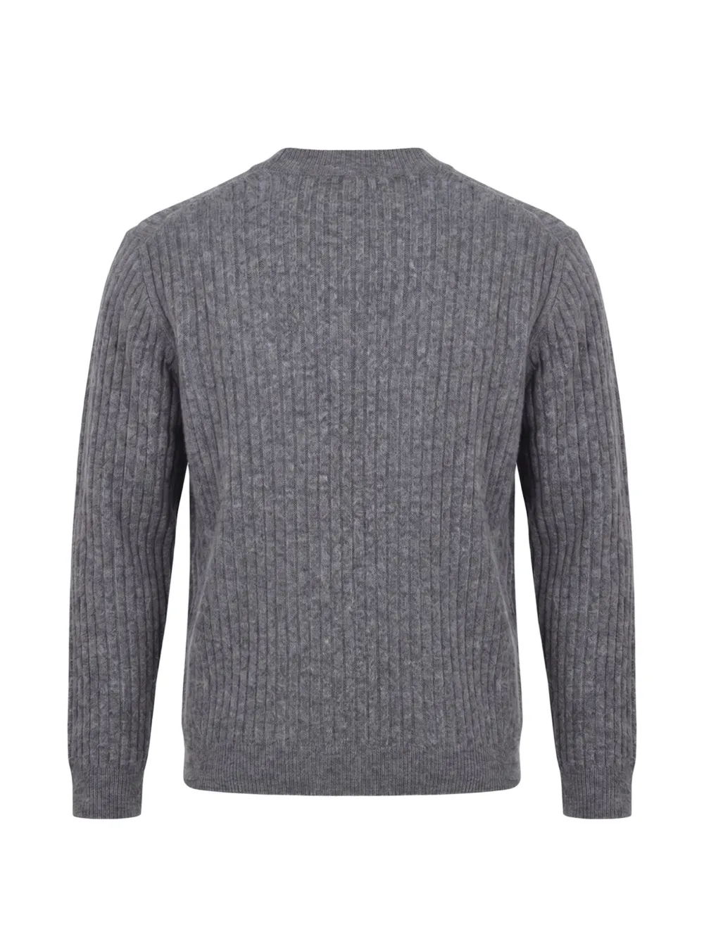 Drumohr ribbed-knit cardigan Grijs