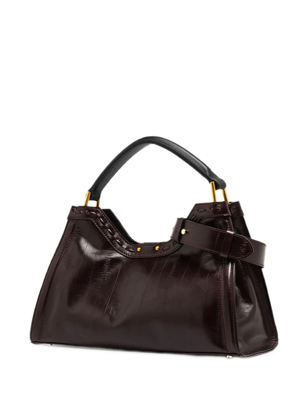 GIANNI CHIARINI Aurora eel-print tote bag Rood