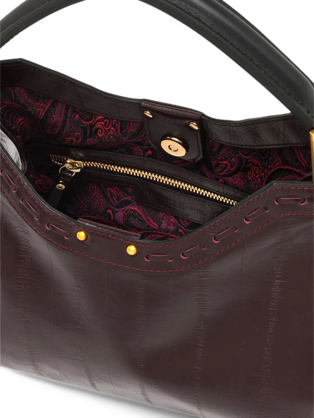 GIANNI CHIARINI Aurora eel-print tote bag Rood