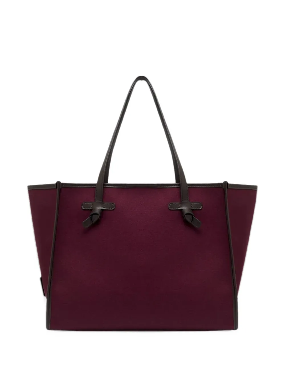 GIANNI CHIARINI large Marcella leather-trim tote bag - Rosso