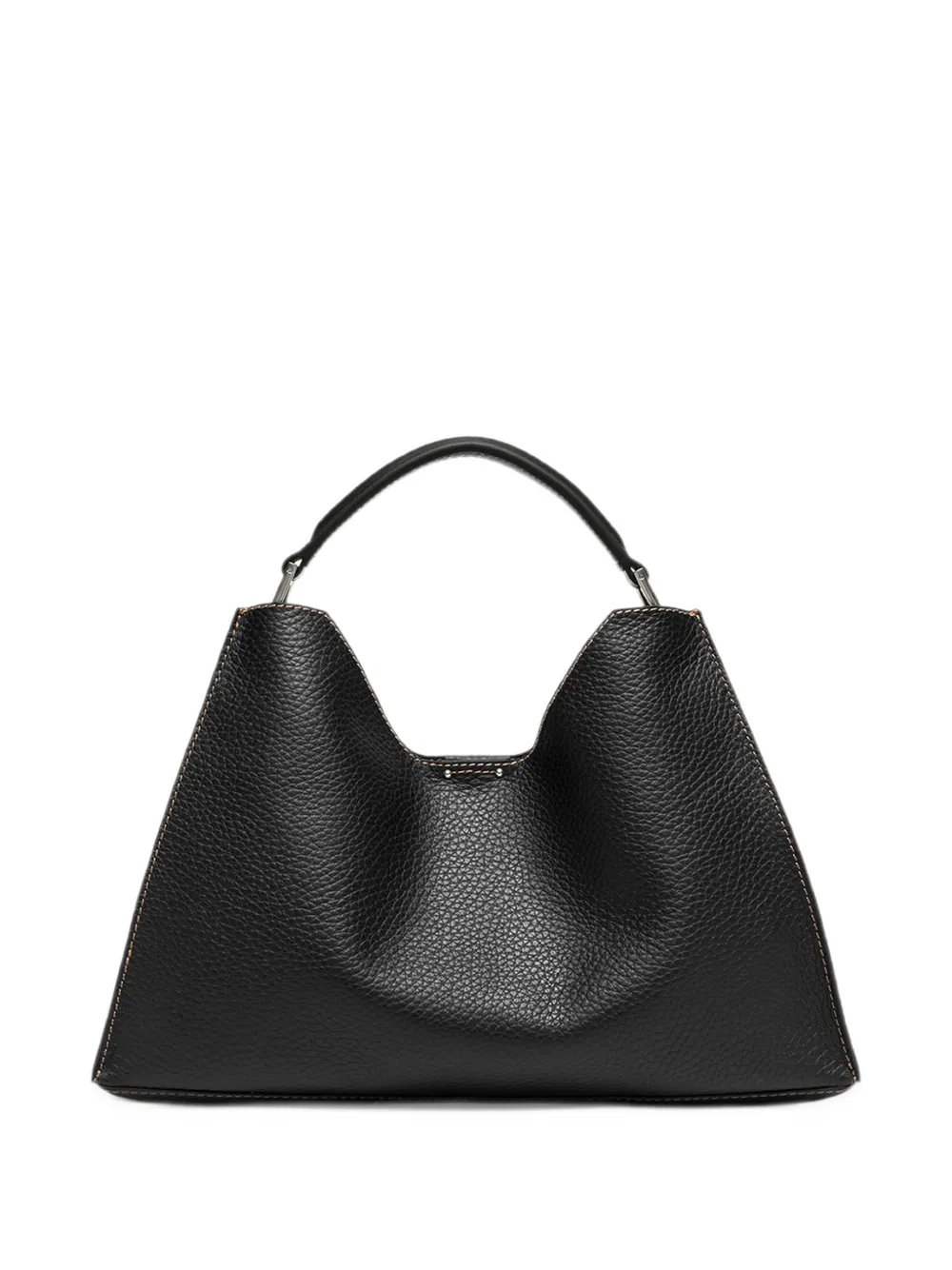 GIANNI CHIARINI Aurora grained-leather tote bag Zwart