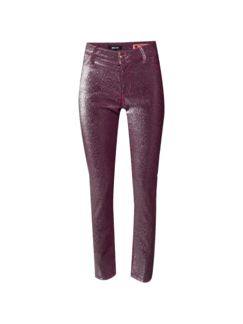Just Cavalli Vintage Just Chic glitter-finish trousers