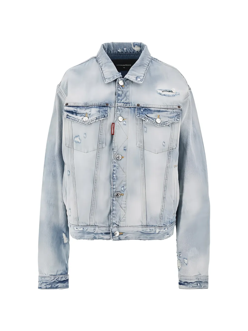 DSQUARED2 distressed denim jacket | Blue | Image 1