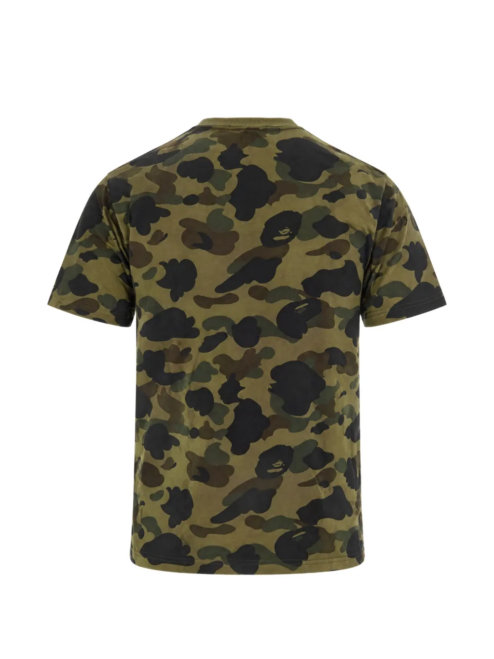 A BATHING APE 1st camo college T-shirt Groen