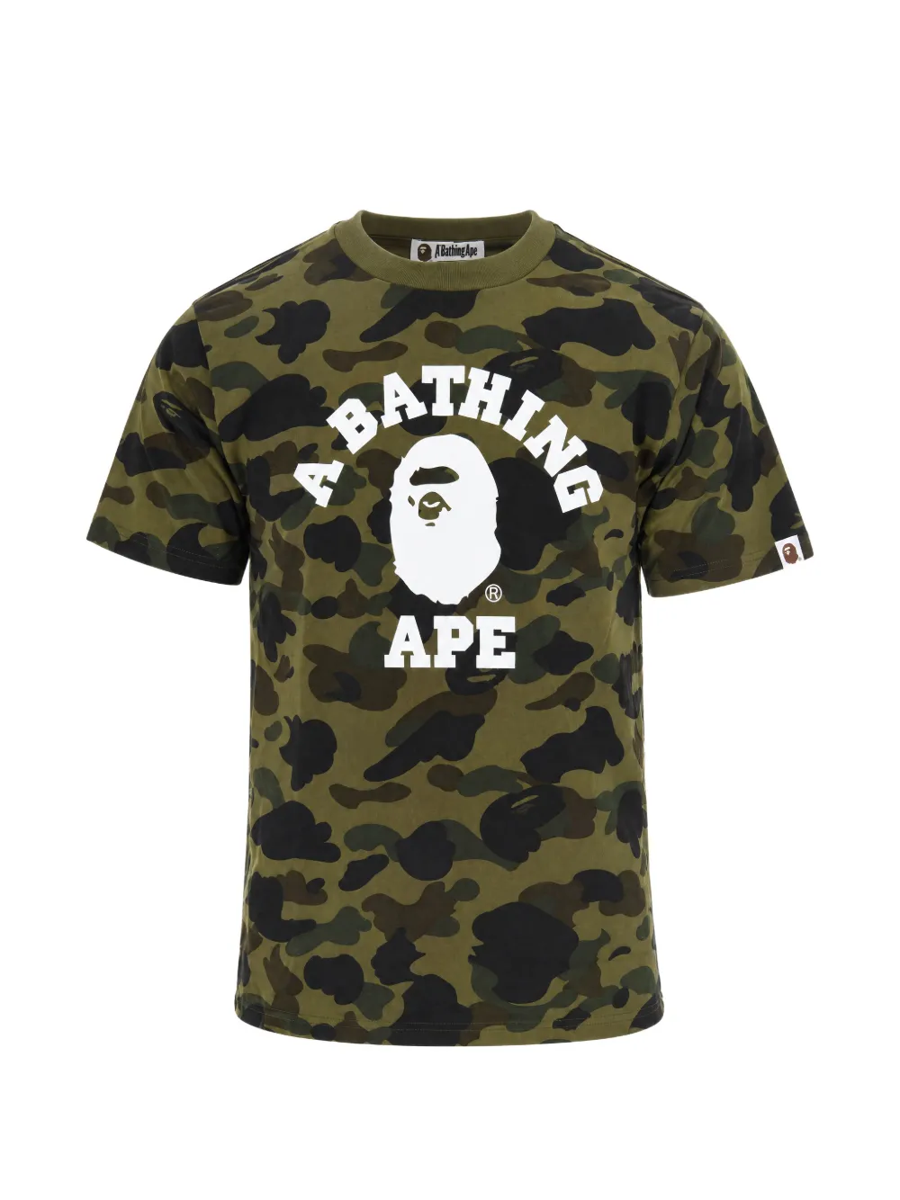 A BATHING APE® 1st camo college T-shirt - Verde