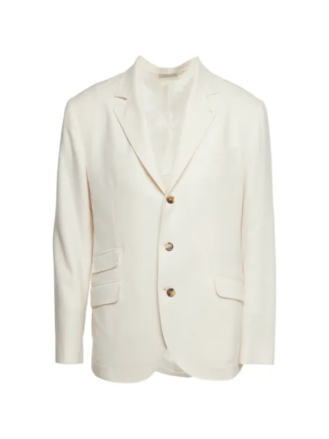 Brunello Cucinelli blazer con solapa de muesca