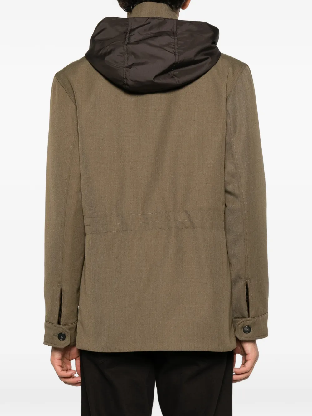 slowear Jas met capuchon Groen