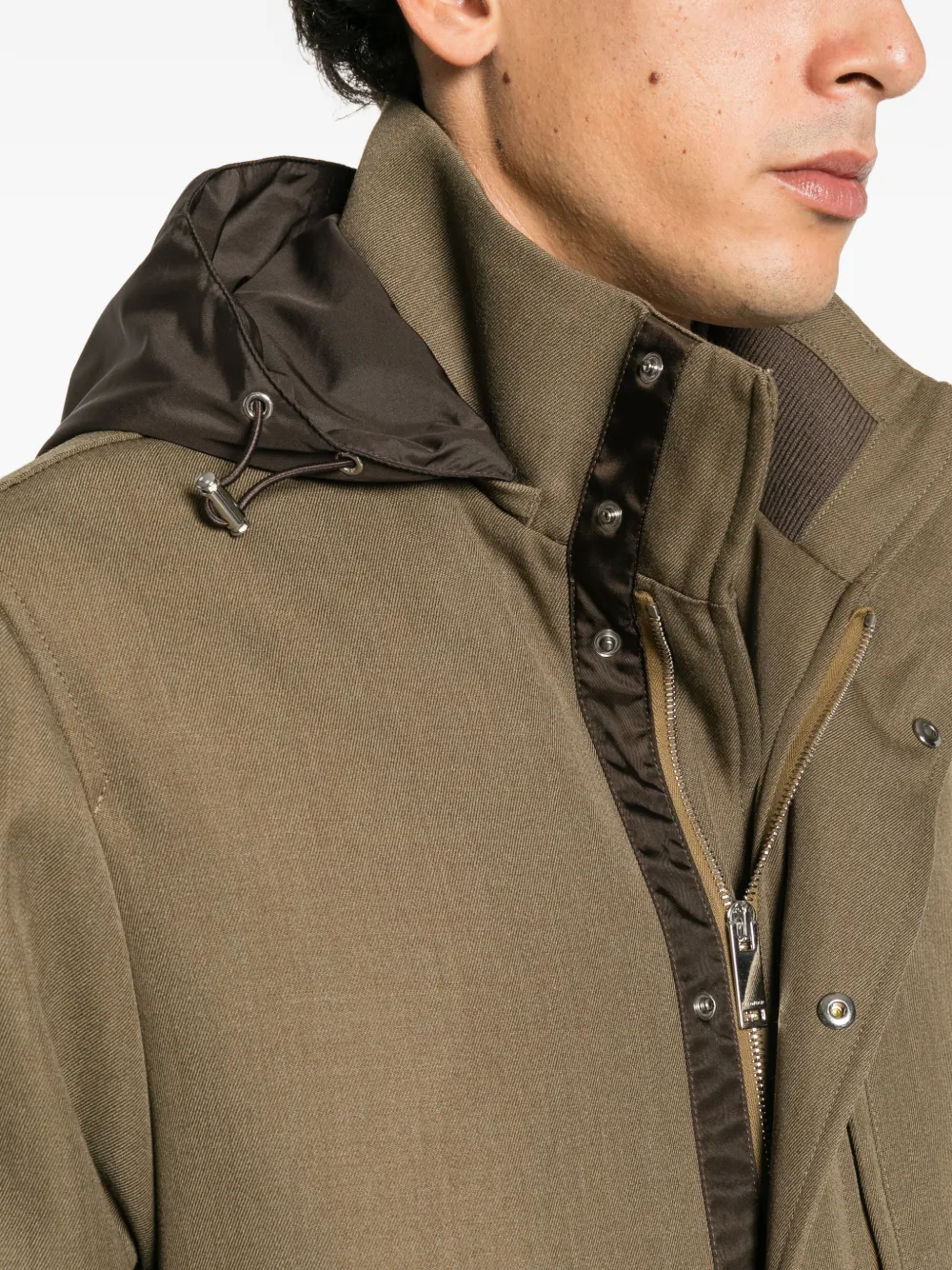 slowear Jas met capuchon Groen