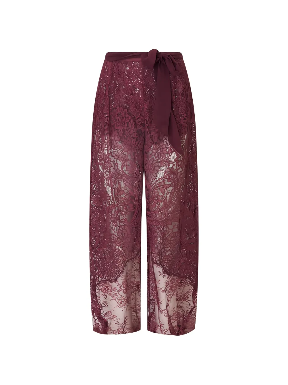 LoveShackFancy Riana straight trousers Rood