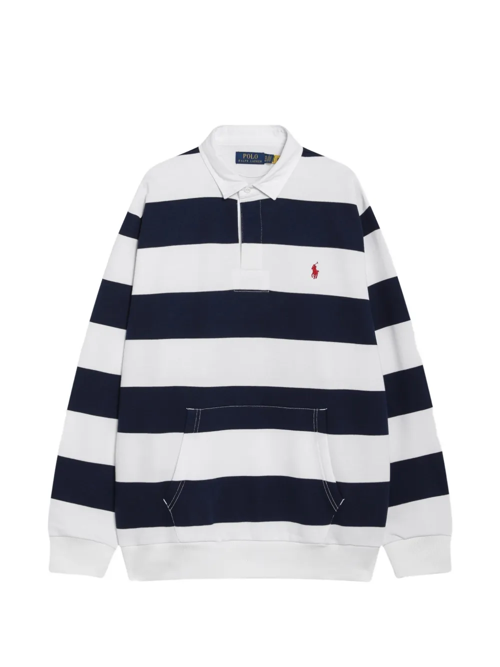 Polo Ralph Lauren striped long-sleeve rugby shirt Wit