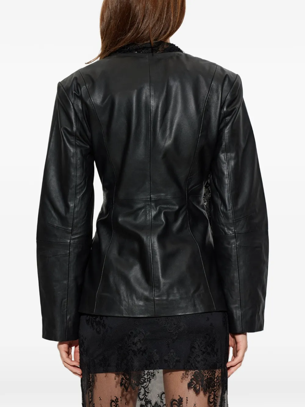 Gestuz Gzchaela leather jacket Zwart