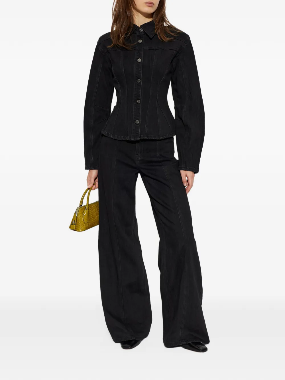 Gestuz Gznanetta wide-leg jeans Zwart