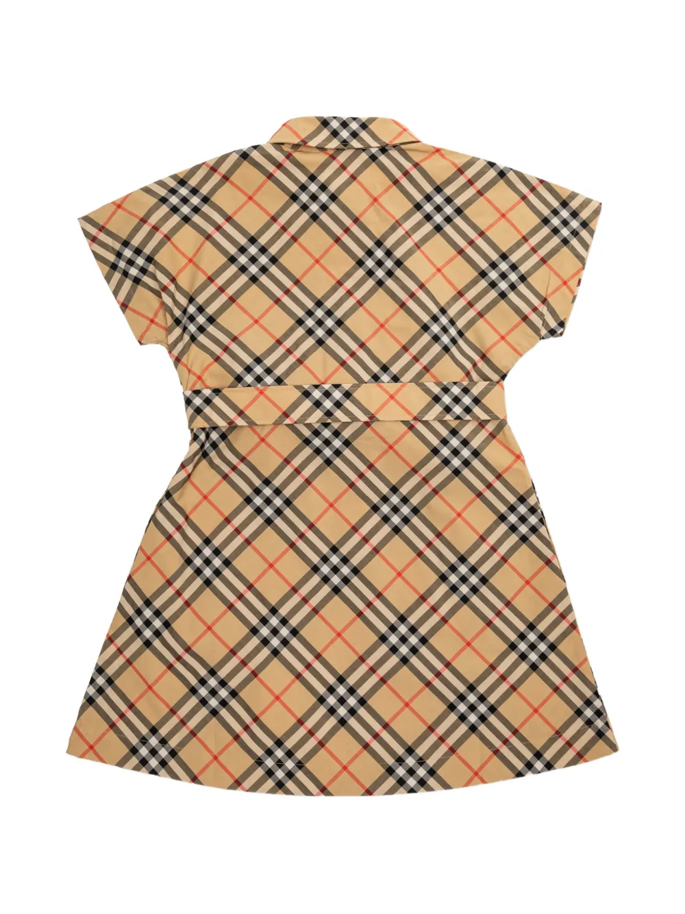 Burberry Kids Archive Check belted mini dress Beige