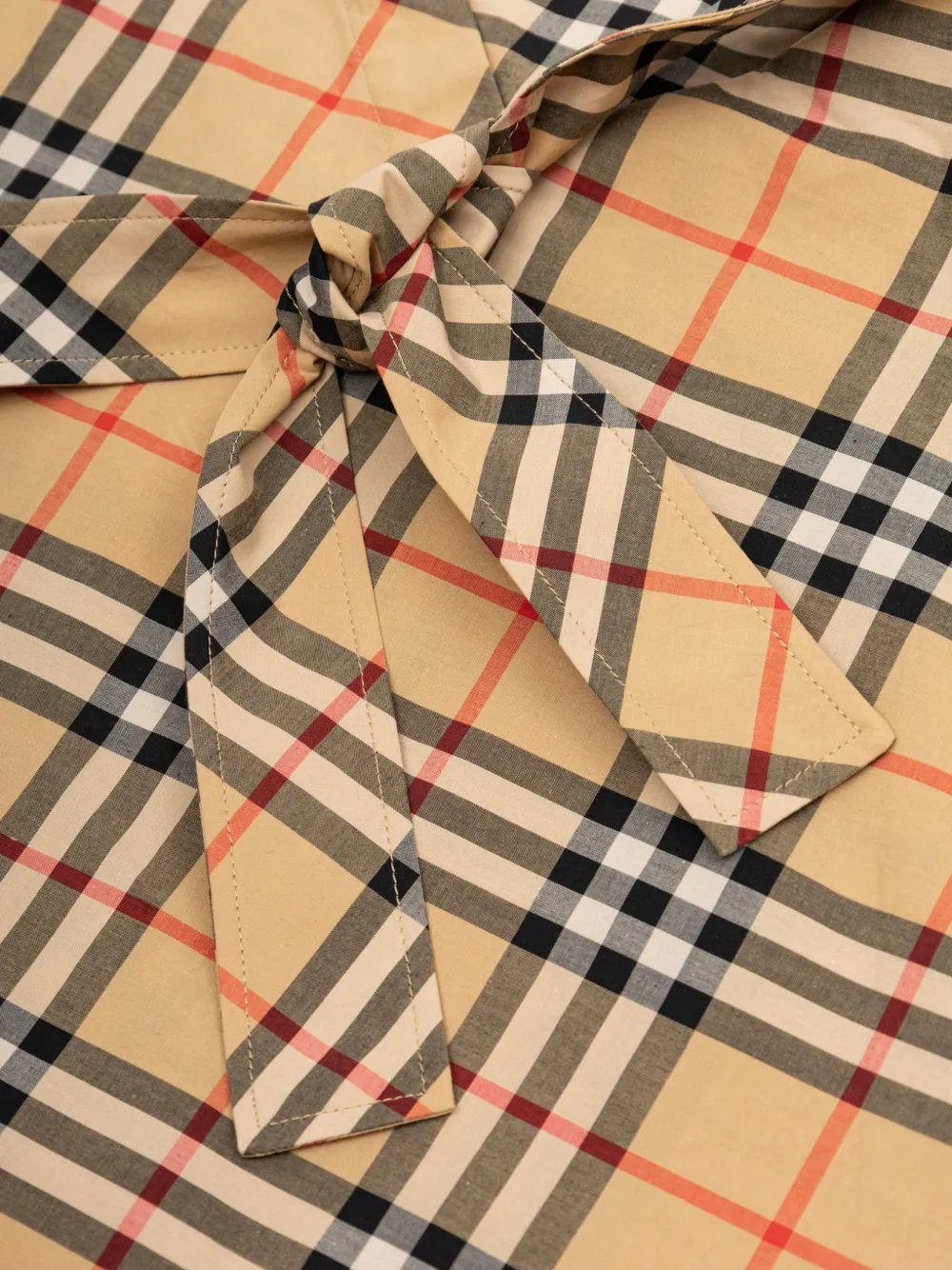 Burberry Kids Archive Check belted mini dress Beige