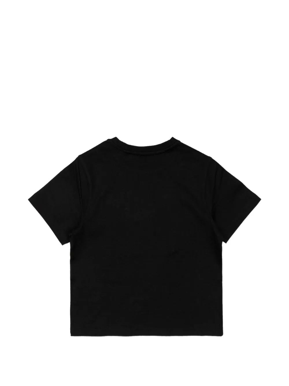 Burberry Kids cotton T-shirt Zwart
