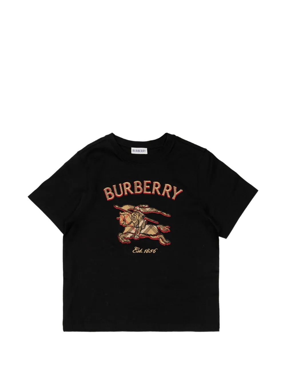 Burberry Kids cotton T-shirt - Nero