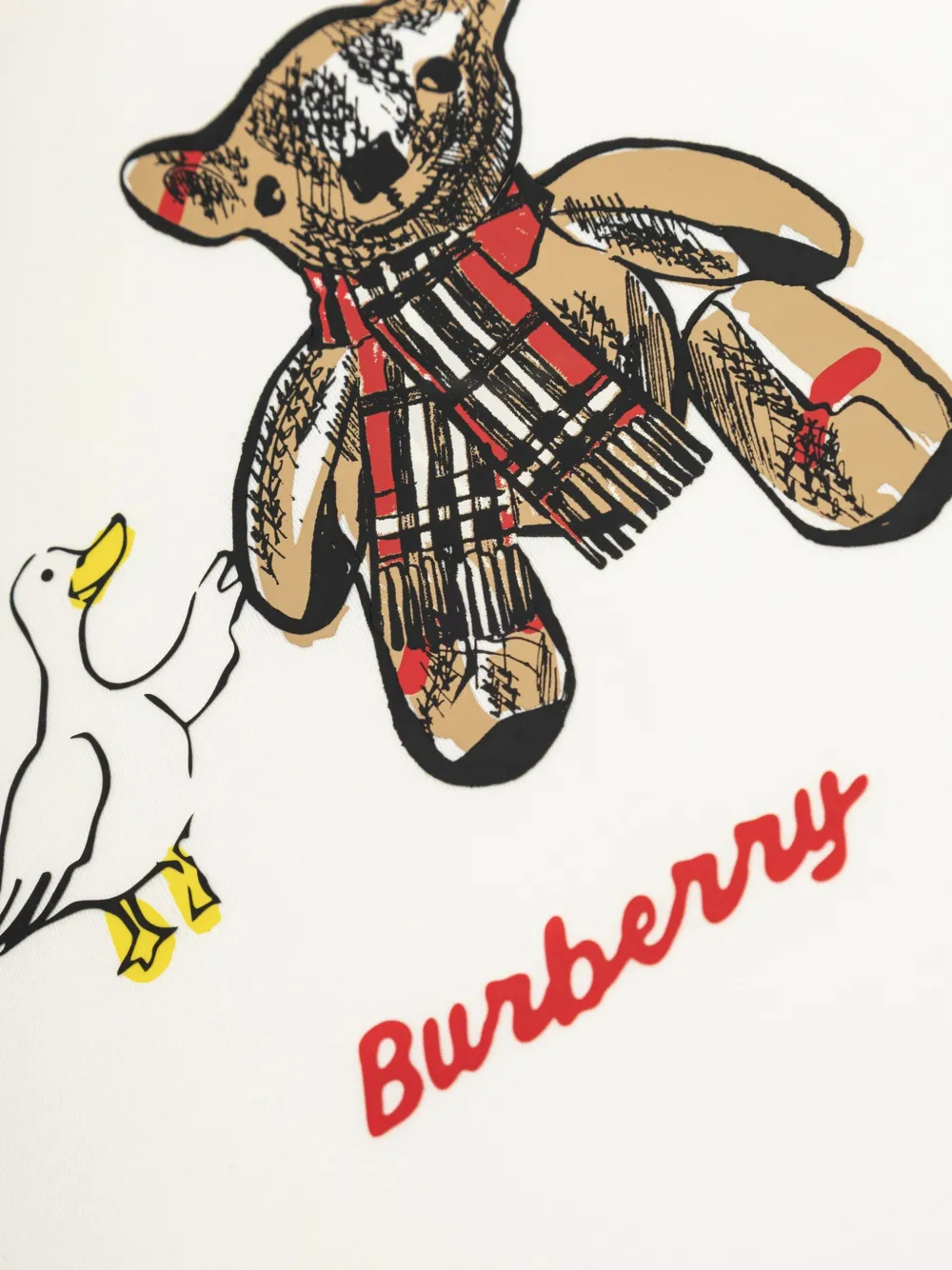 Burberry Kids Thomas Bear duck-print T-shirt Wit