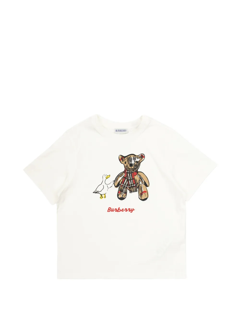 Burberry Kids Thomas Bear duck-print T-shirt - Bianco
