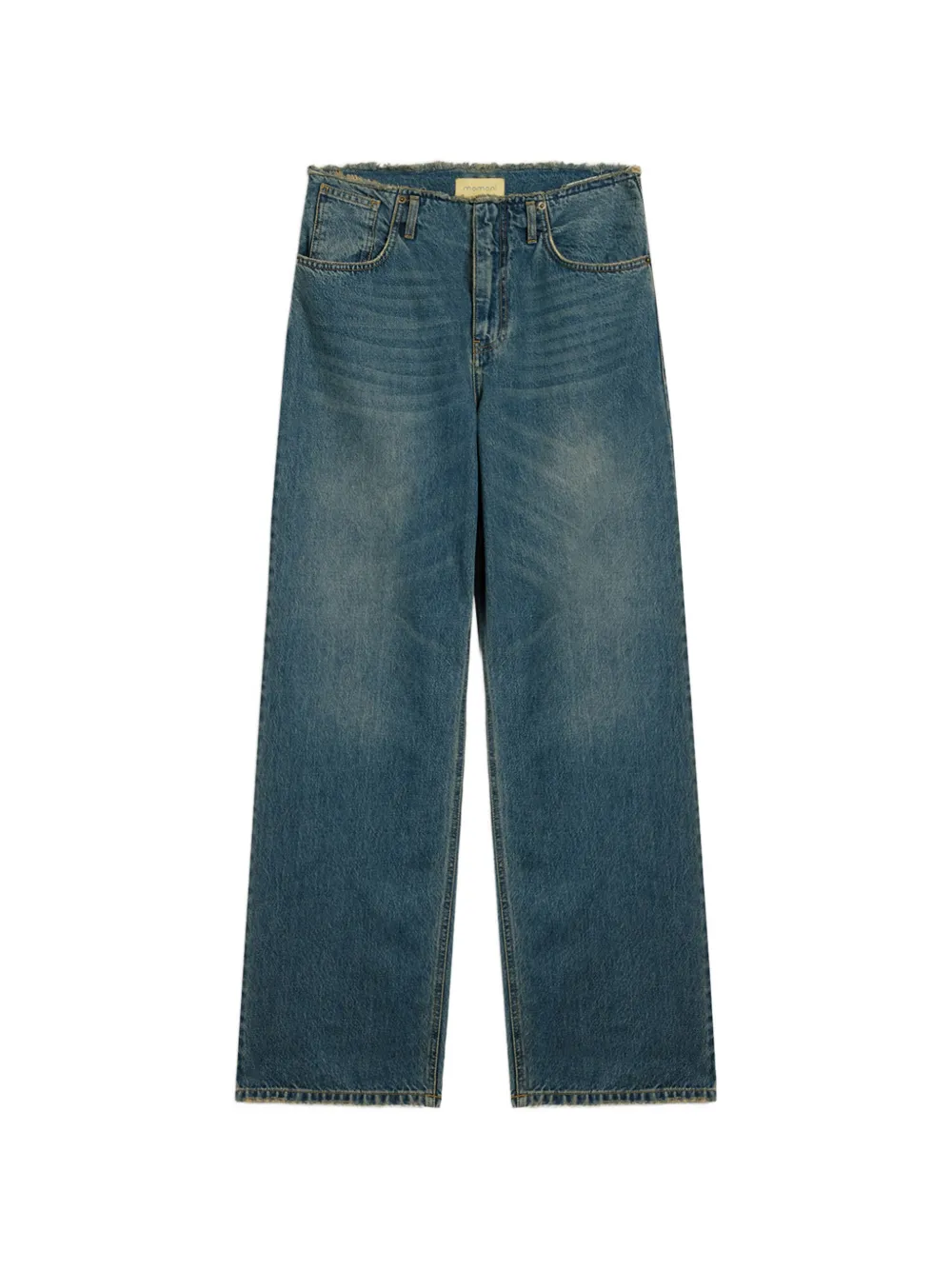 MOMONÌ Seior raw-cut jeans - Blu