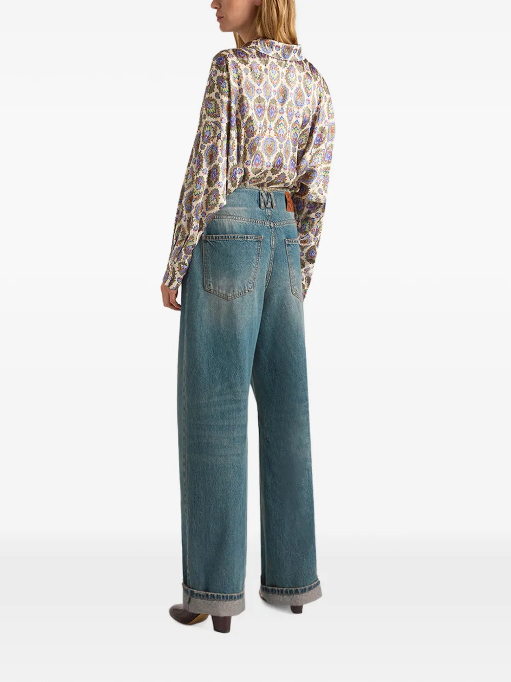 MOMONÌ Seior raw-cut jeans Blauw
