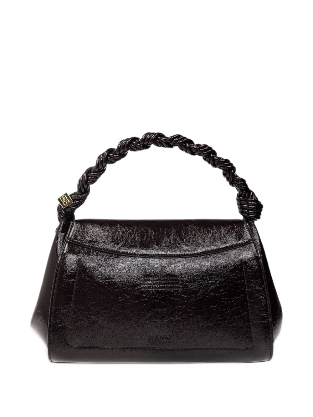 GANNI Very Bou bag in shine brown Bruin