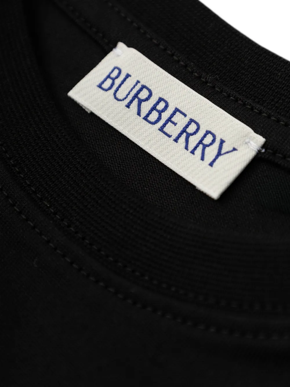 Burberry Kids Check-pocket T-shirt Zwart