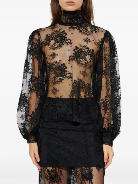 Gestuz GZruby lace tie-neck blouse