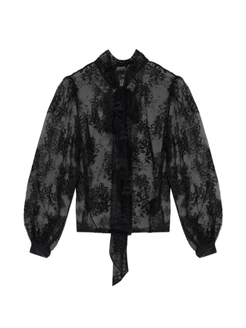 Gestuz blouse GZruby en dentelle à col noué