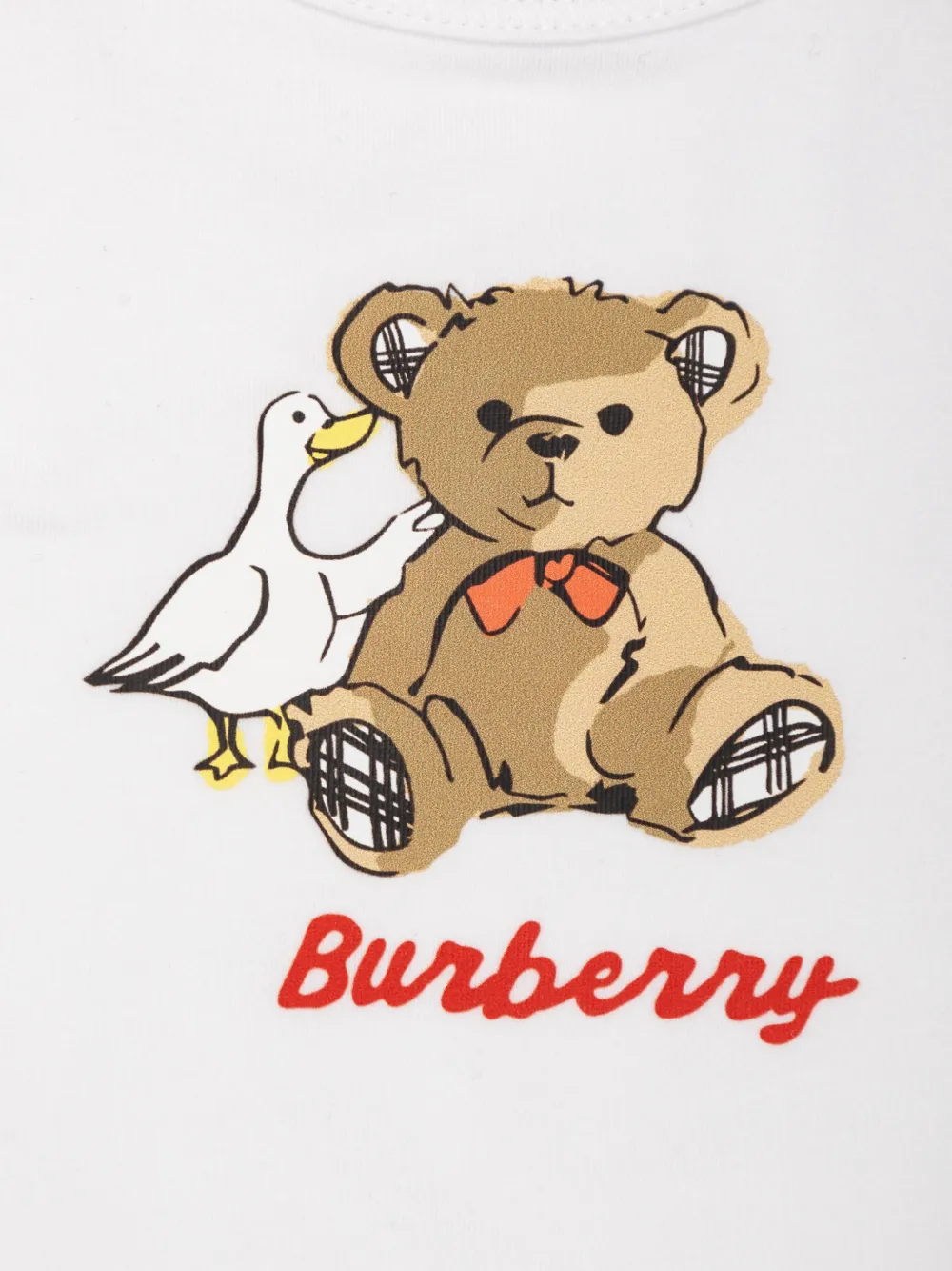 Burberry Kids Thomas Bear graphic-print bodysuits (set of two) Wit