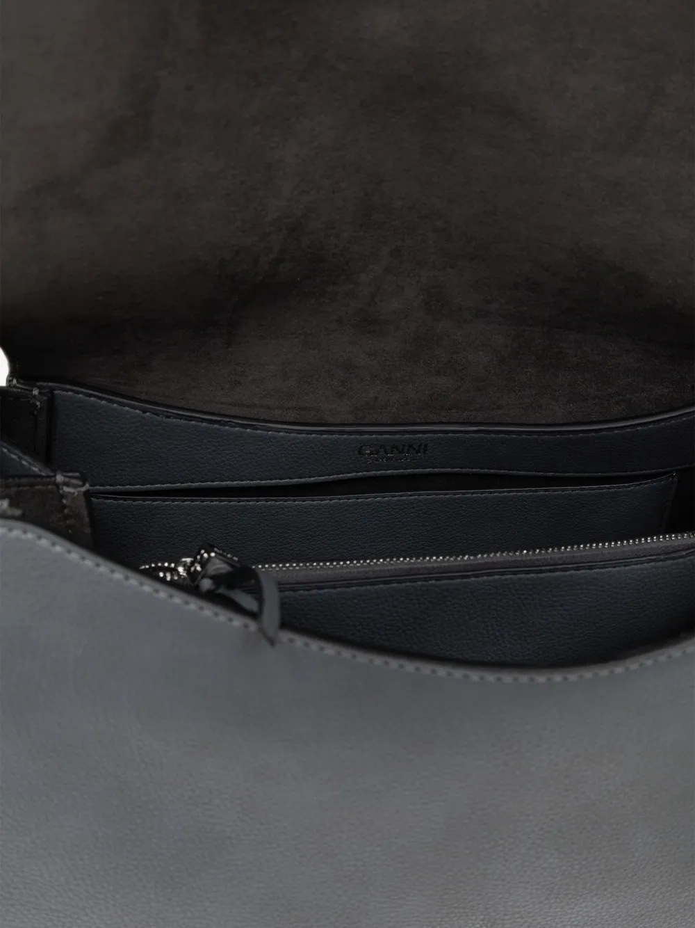 GANNI Very Bou bag in grained grey Grijs