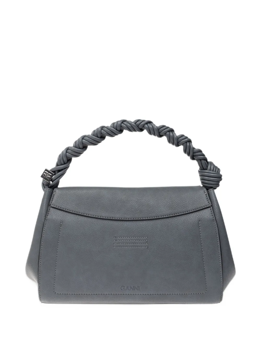 GANNI Very Bou bag in grained grey Grijs