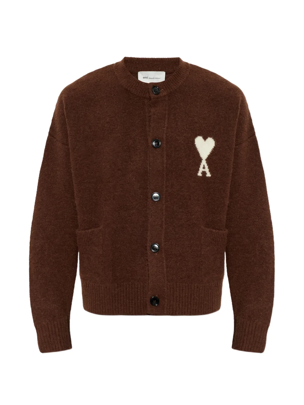 AMI Paris Ami de Coeur cardigan - Brown