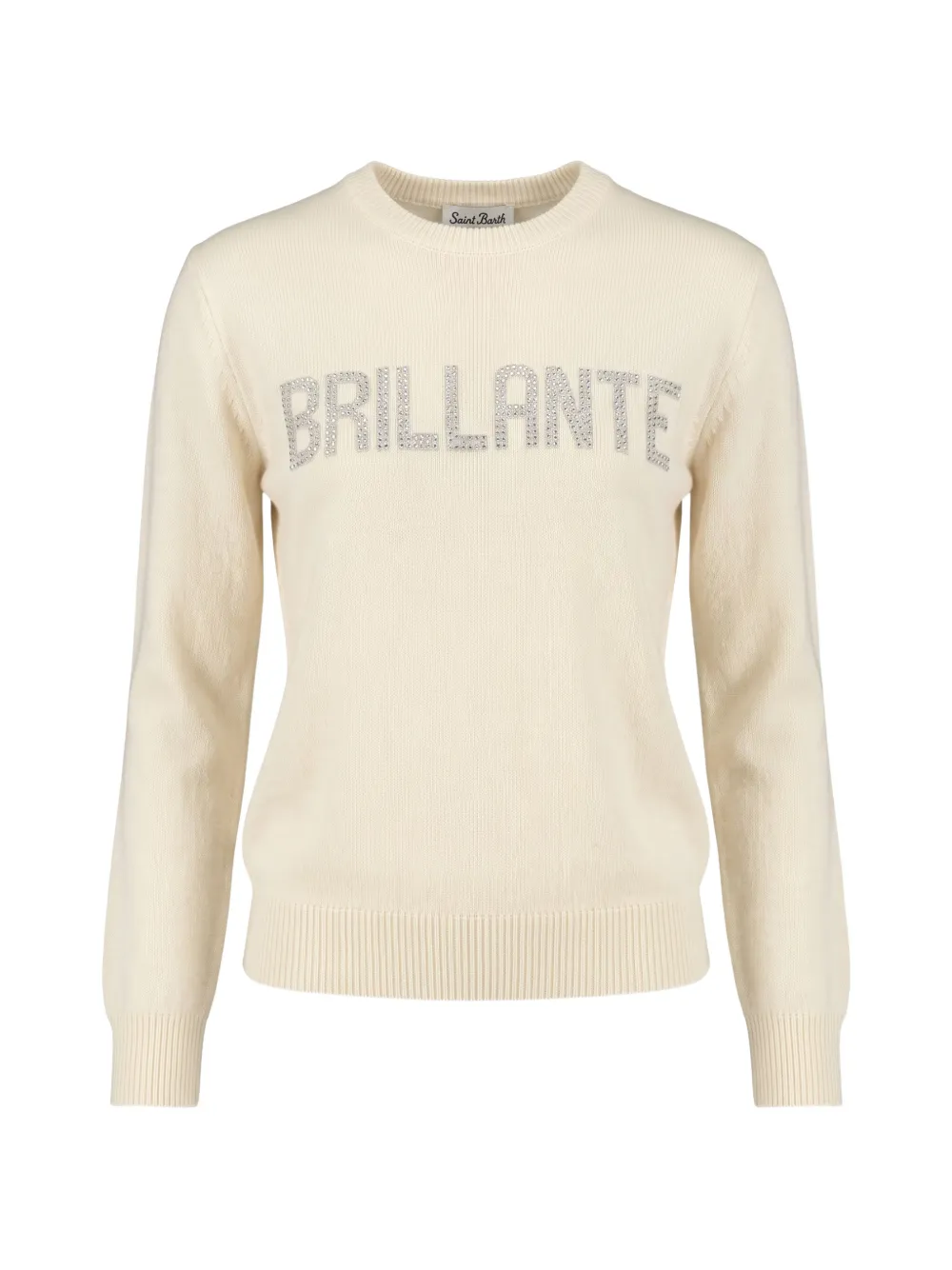 MC2 Saint Barth New Queen rhinestone-embellished sweater Beige