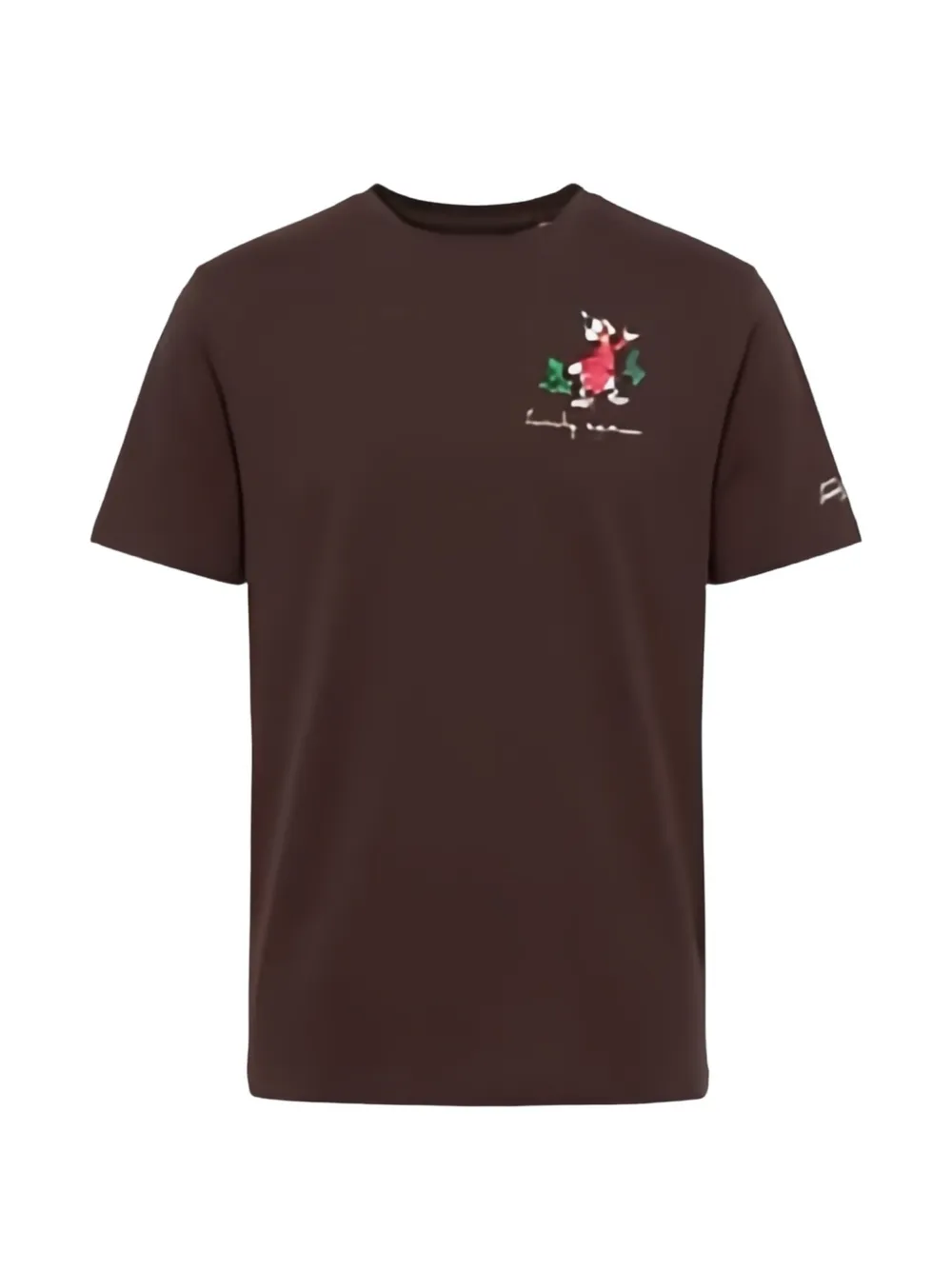 MC2 Saint Barth Arnott logo-embroidered T-shirt Bruin