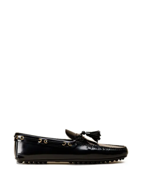 Car Shoe tassel-detail leather loafers
