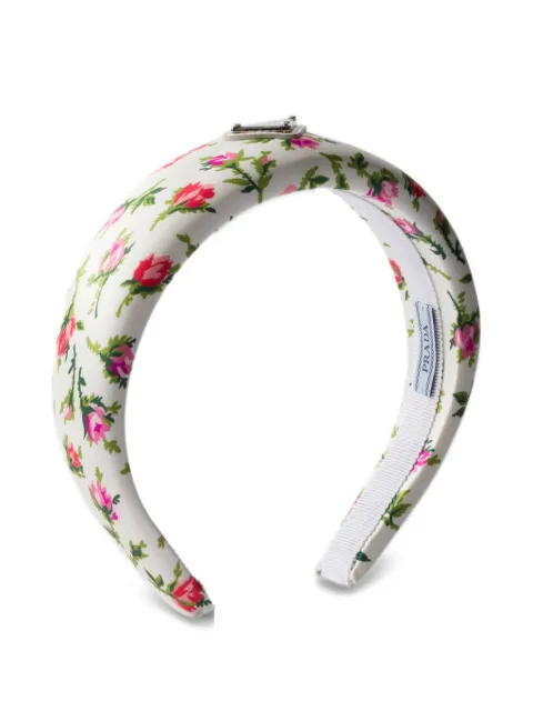 Prada printed duchesse headband