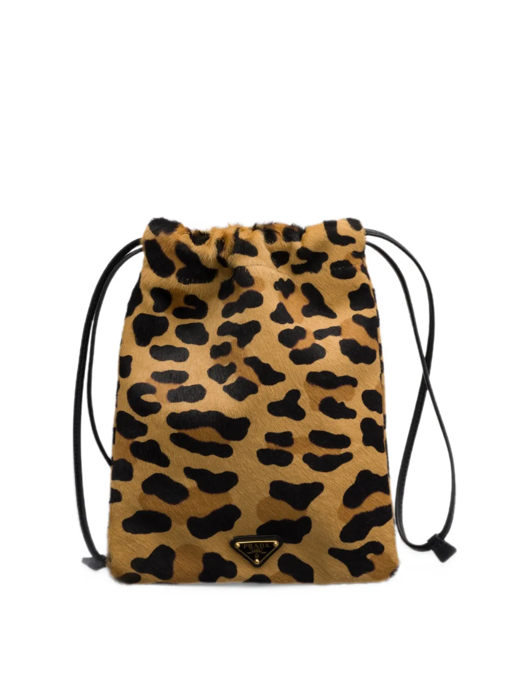 Prada printed calf hair smartphone pouch Beige