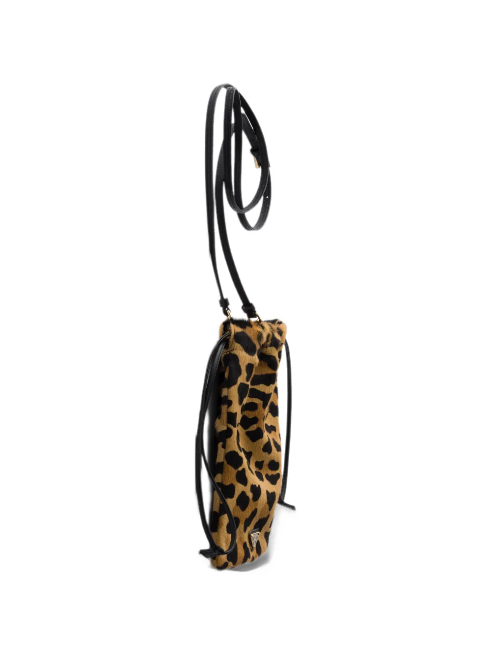 Prada printed calf hair smartphone pouch Beige