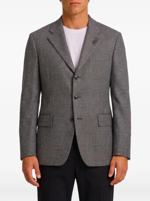Lardini Prince of Wales check single-breasted jacket