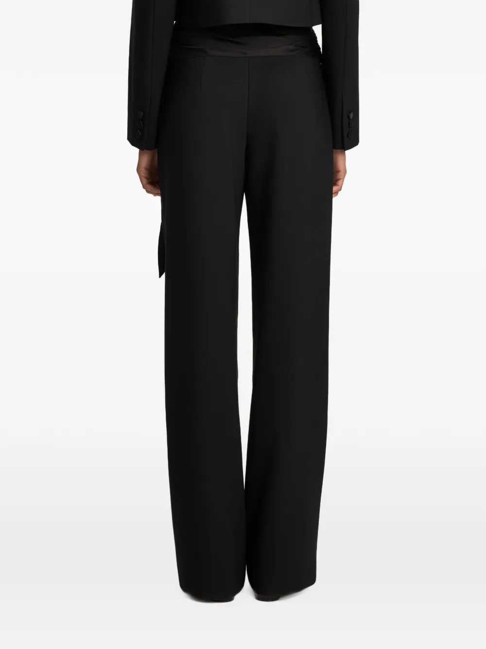 Cinq A Sept Romilly bow-detail trousers Zwart