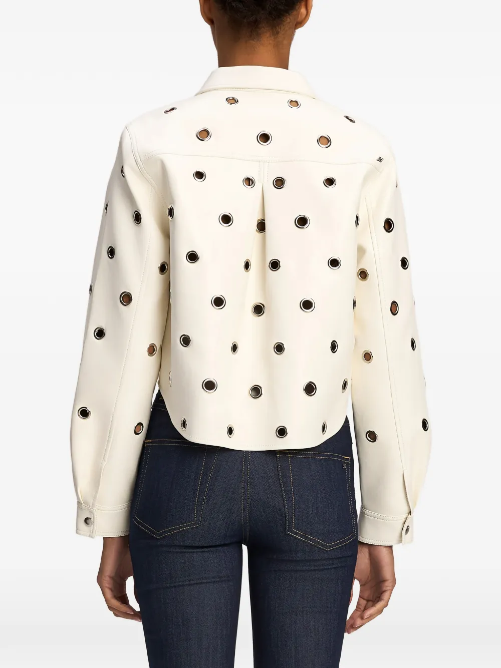 Cinq A Sept Ramone grommet-embellished jacket Wit