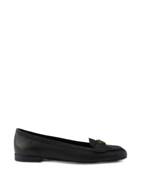 Prada leather loafers