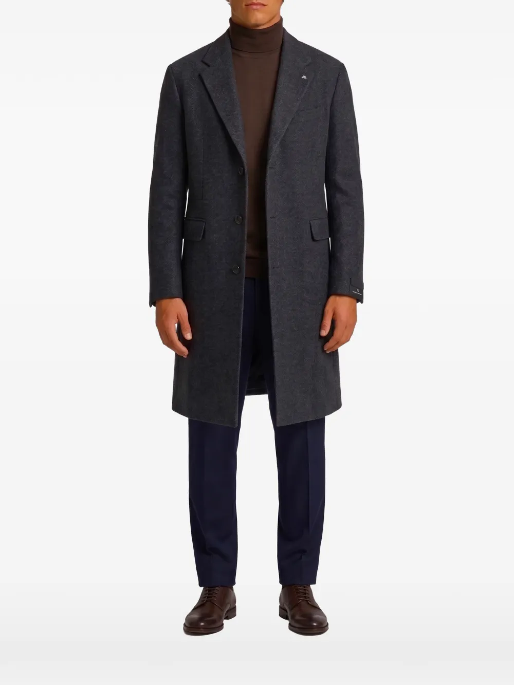 Tagliatore Londra Pino Lerario single-breasted coat Grijs