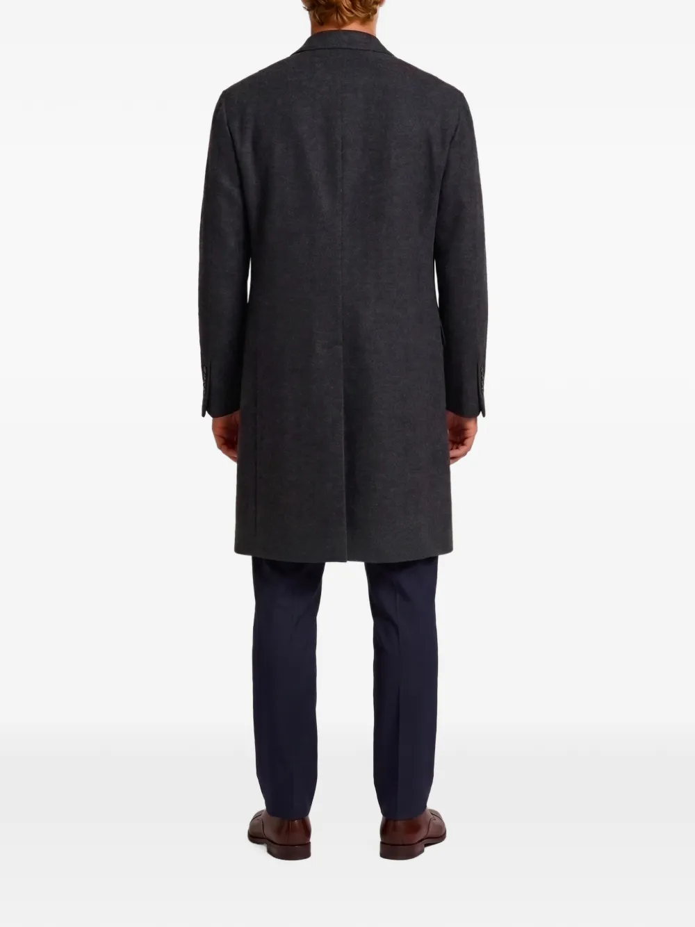 Tagliatore Londra Pino Lerario single-breasted coat Grijs