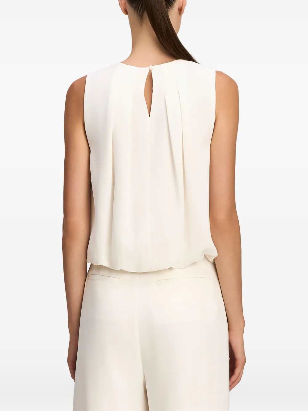 Cinq A Sept Avira pleated blouse Wit