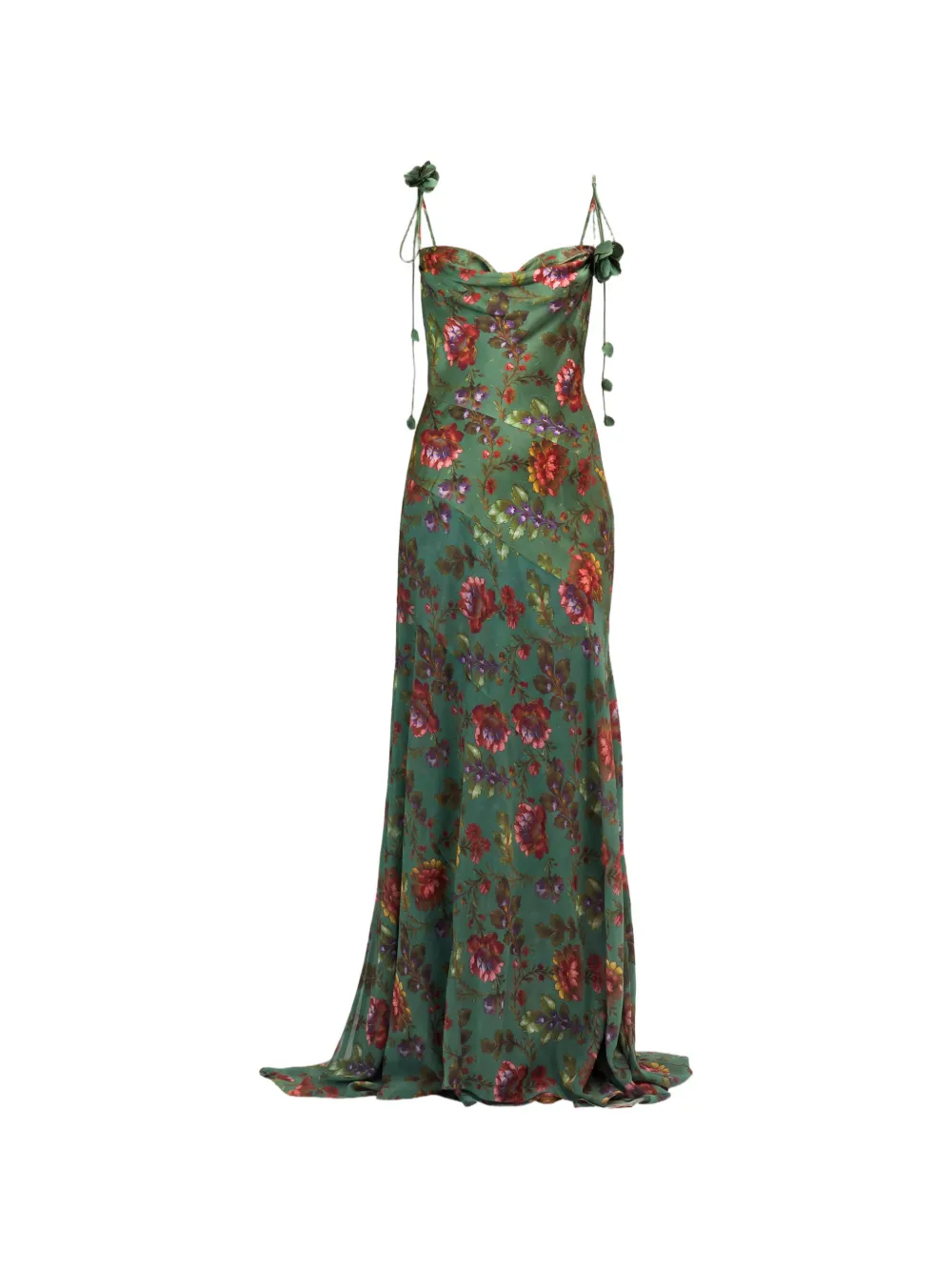 Cinq A Sept Fresco Floral Vionette long dress Groen