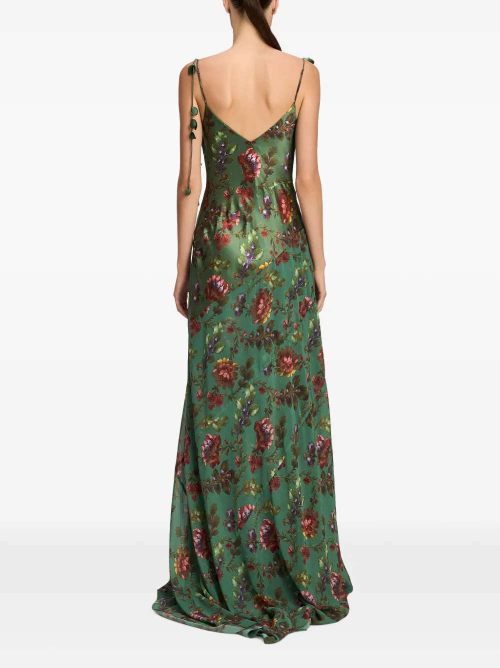Cinq A Sept Fresco Floral Vionette long dress Groen